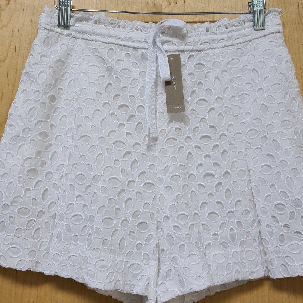 J.Crew NWT Embroidered Eyelet Shorts size 6 - Picture 5 of 9